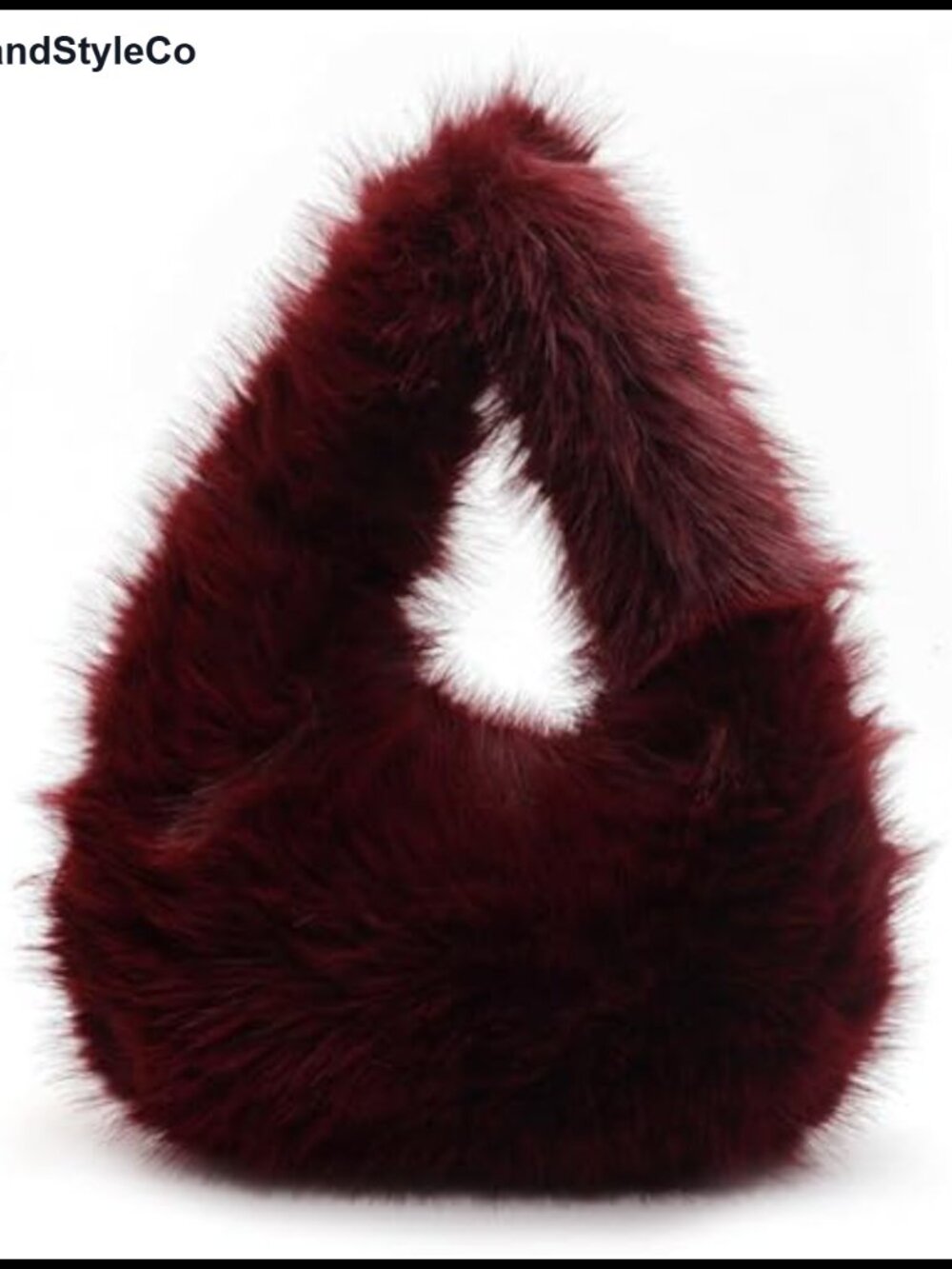 Faux Fur Purse Hobo Shoulder Bag Fuzzy Clutch Handbag